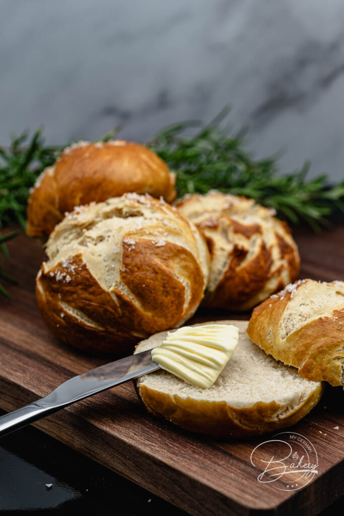German Pretzel Rolls (Laugenbrötchen) – Authentic Recipe